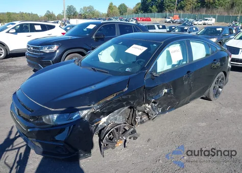 2021 Honda Civic Sport z USA, uszkodzony, nr VIN 2HGFC2F80MH546231